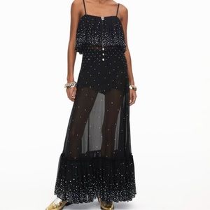 Rabanne H&M Embellished Chiffon Dress size XS